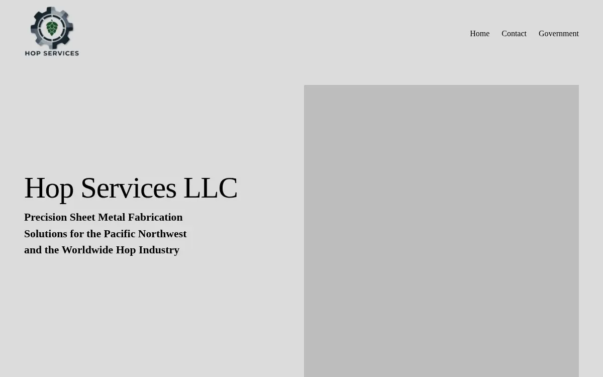 Homepage of Hop Services, LLC