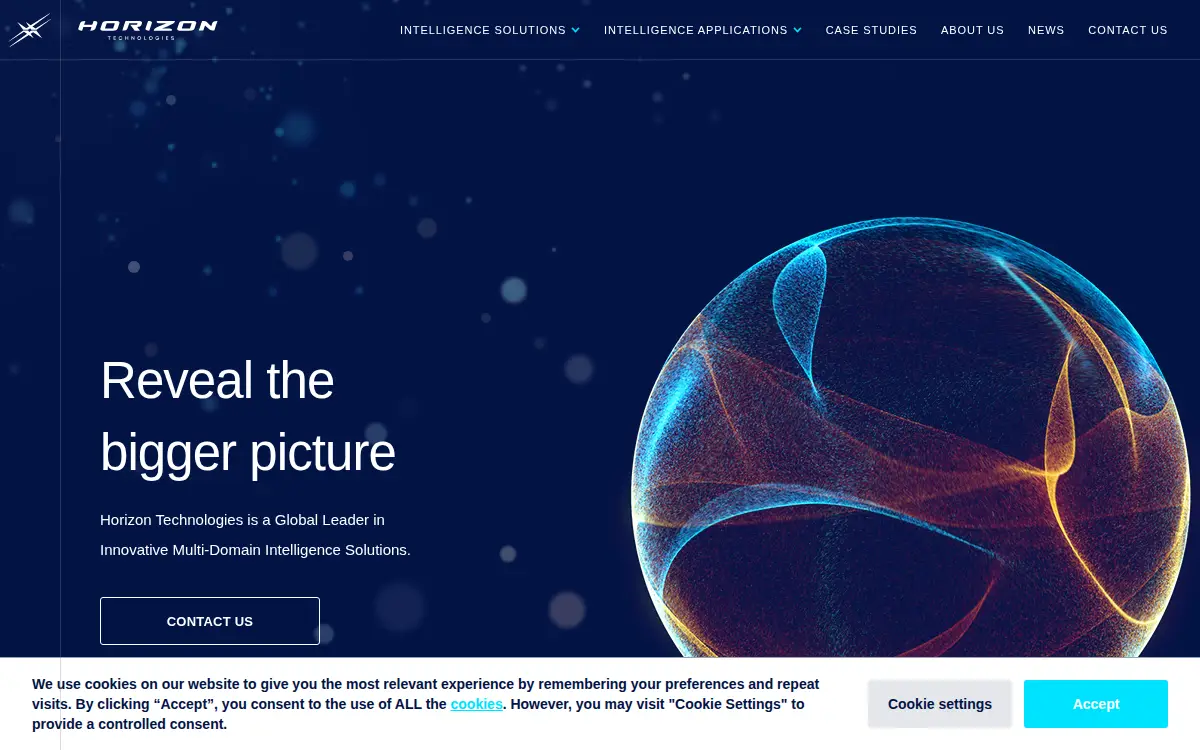Homepage of Horizon Technologies, LLC