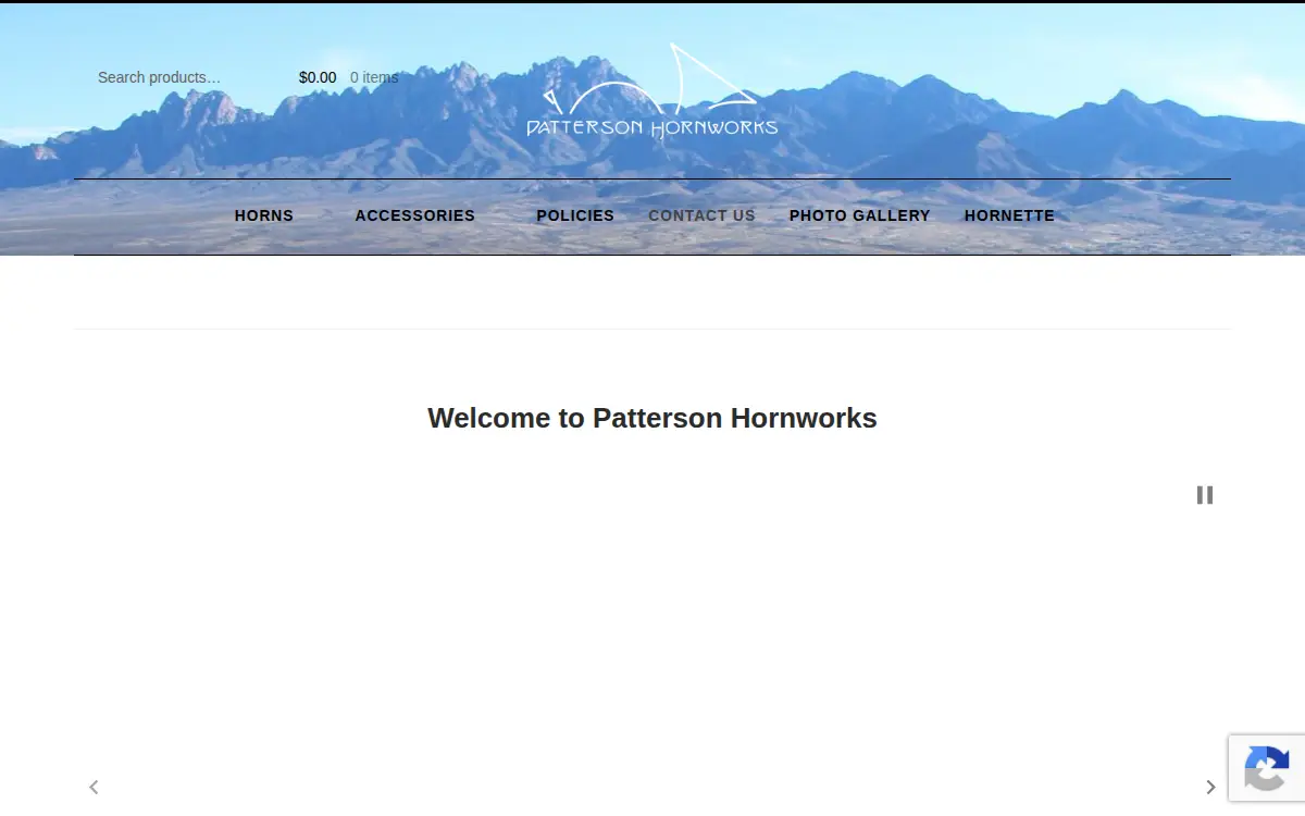 Homepage of Patterson Hornworks, LLC