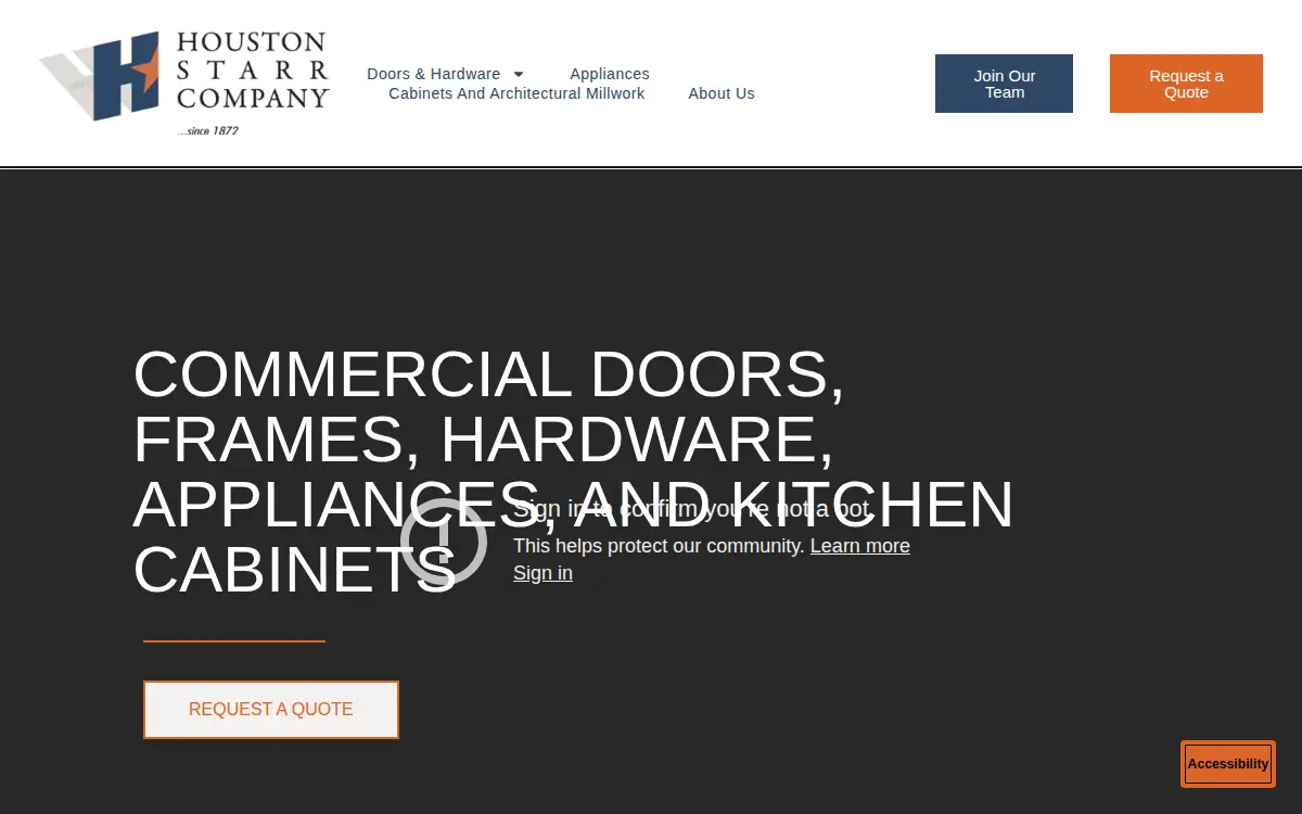 Homepage of Houston-starr CO