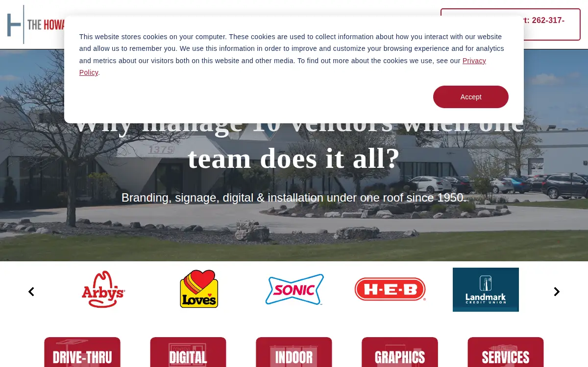 Homepage of The Howard Company INC