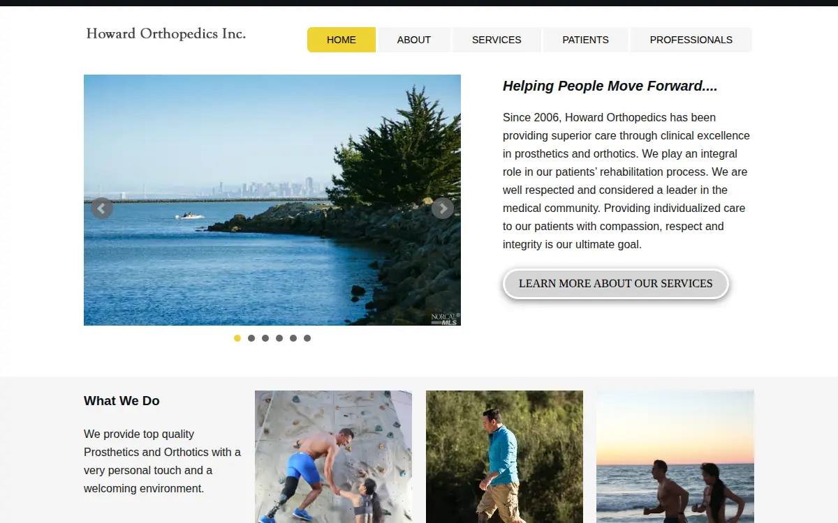 Homepage of Howard Orthopedics INC