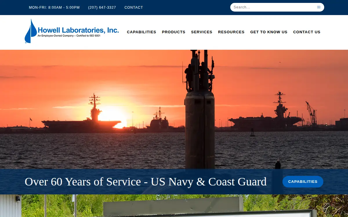 Homepage of Howell Laboratories INC