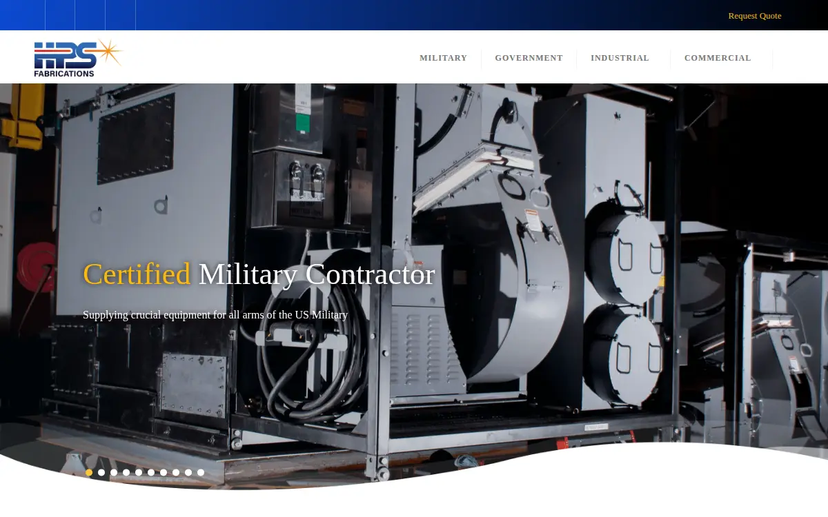 Homepage of Hps Fabrications INC