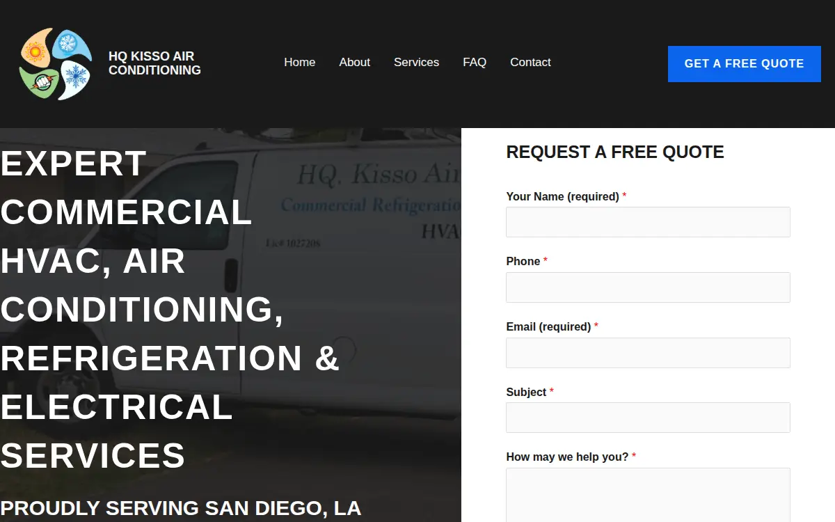 Homepage of Hq Kisso Air Conditioning
