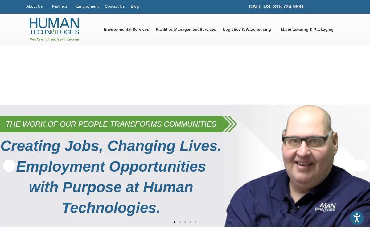 Homepage of Human Technologies CORP