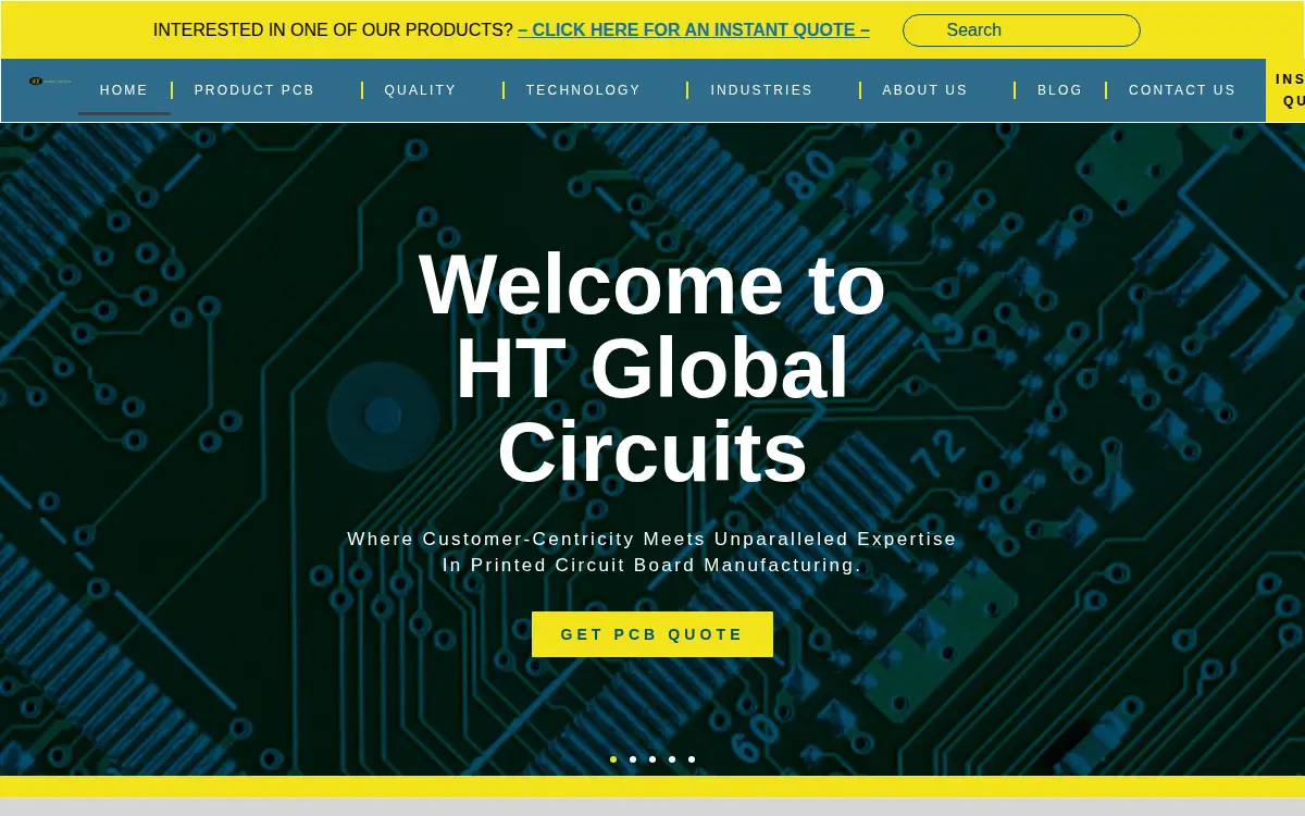 Homepage of Pho-tronics H & T Global Circuits, LLC