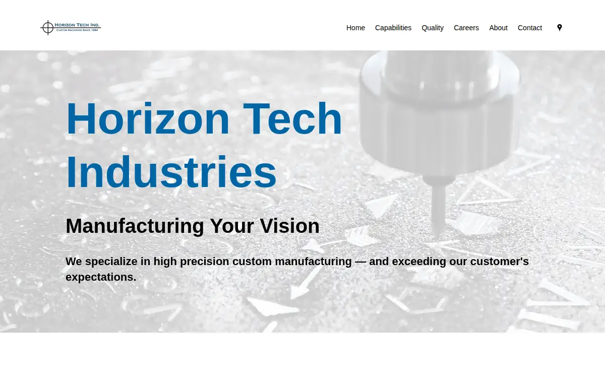 Homepage of Horizon Tech Industries, INC.