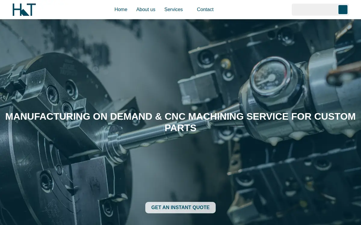 Homepage of H&t Machining