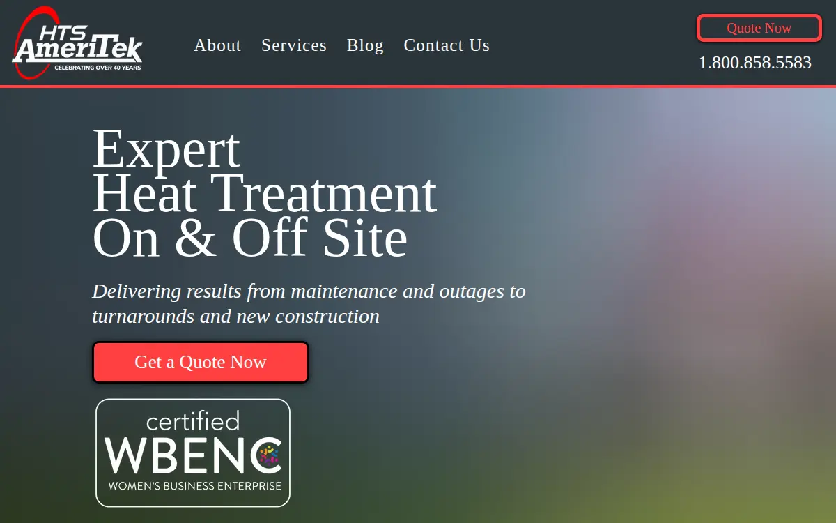 Homepage of Hts Ameritek, L.l.c.
