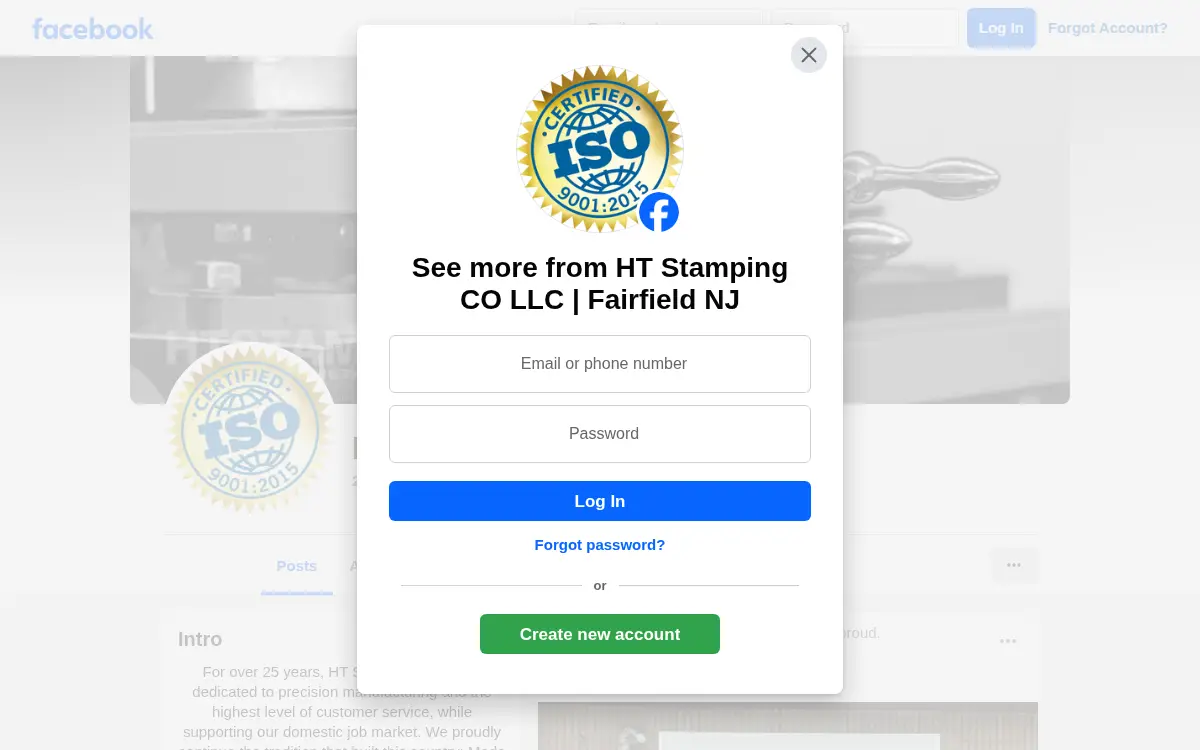 Homepage of Ht Stamping CO LLC