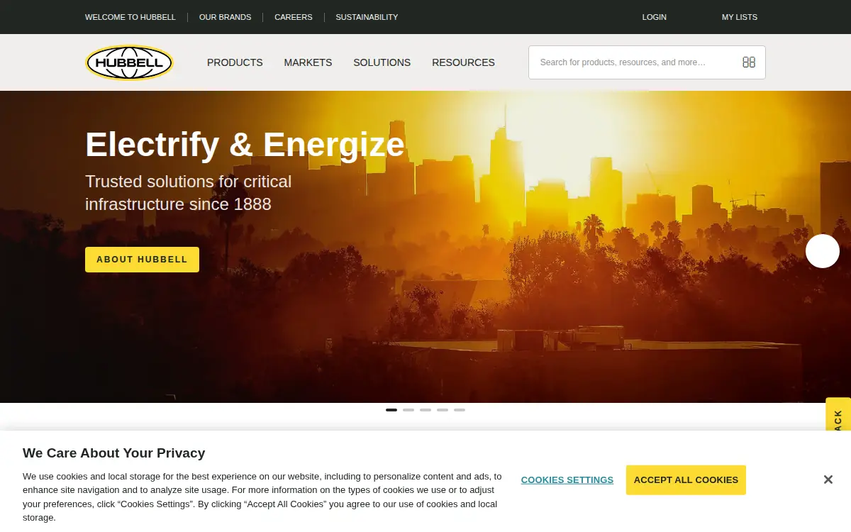 Homepage of Aclara Technologies LLC