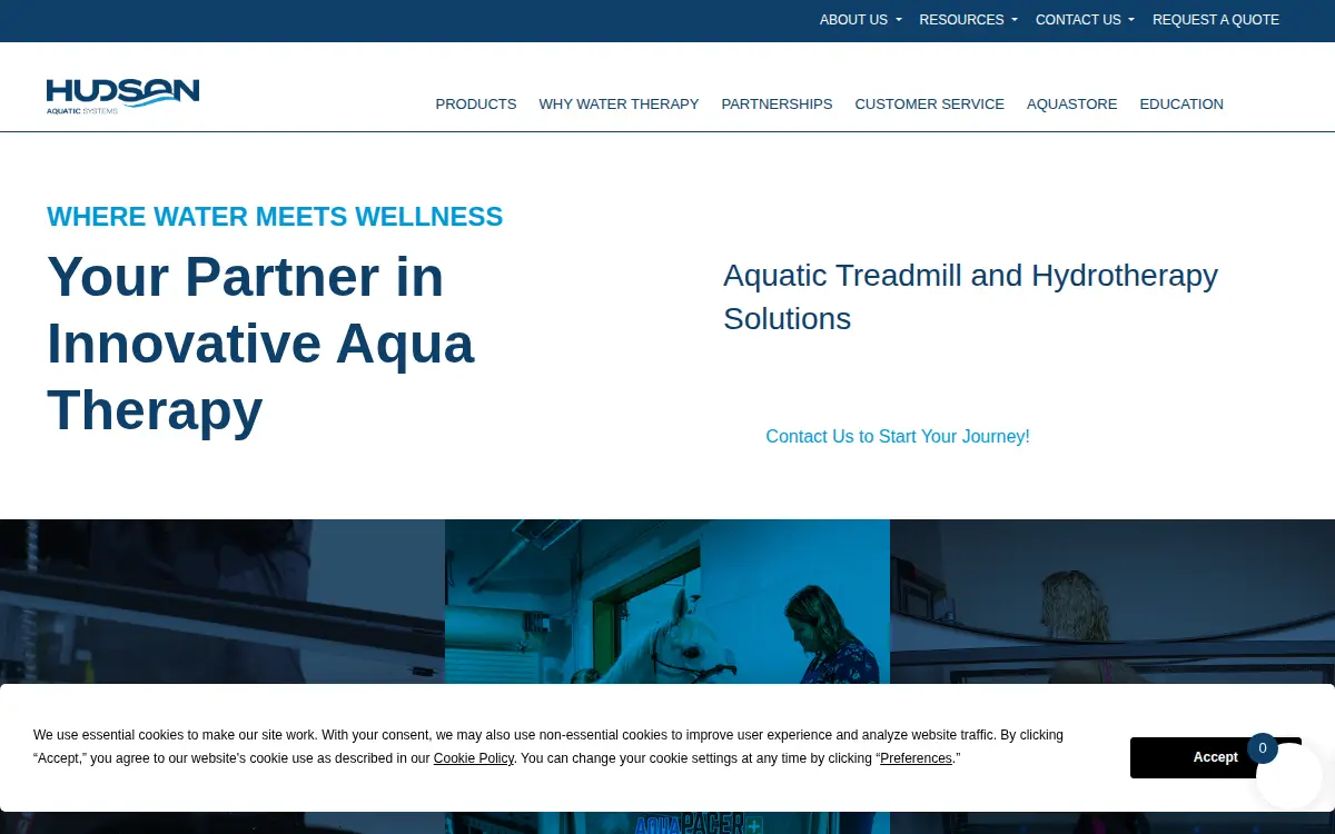 Homepage of Hudson Aquatic Systems, LLC