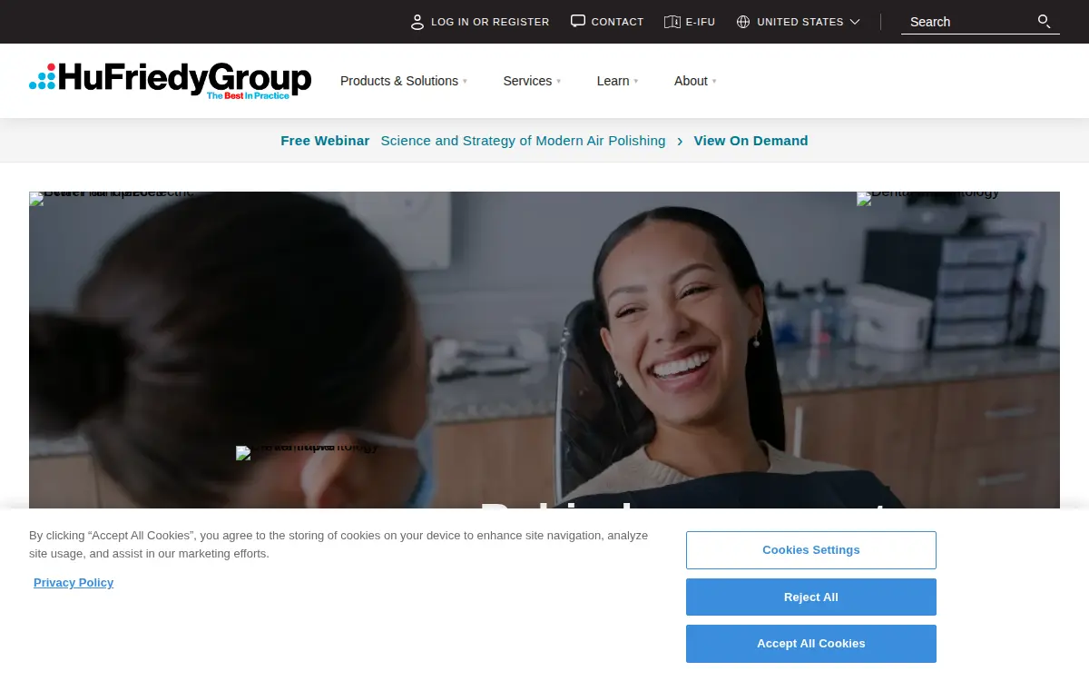 Homepage of Hu-friedy Mfg. Co., LLC