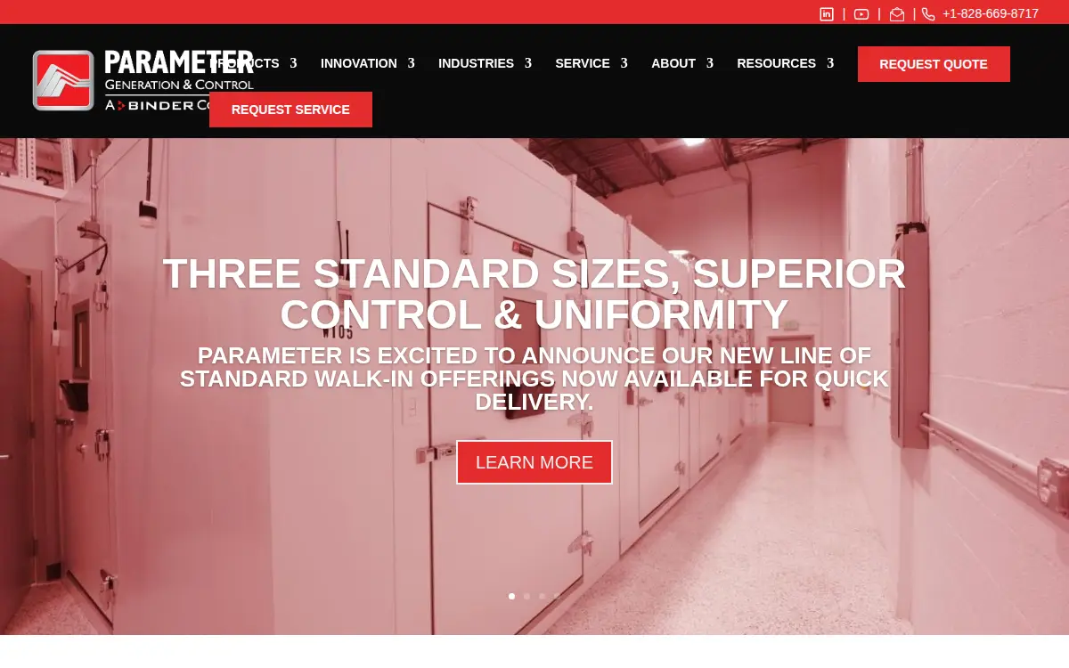 Homepage of Parameter Generation and Control, Incorporated