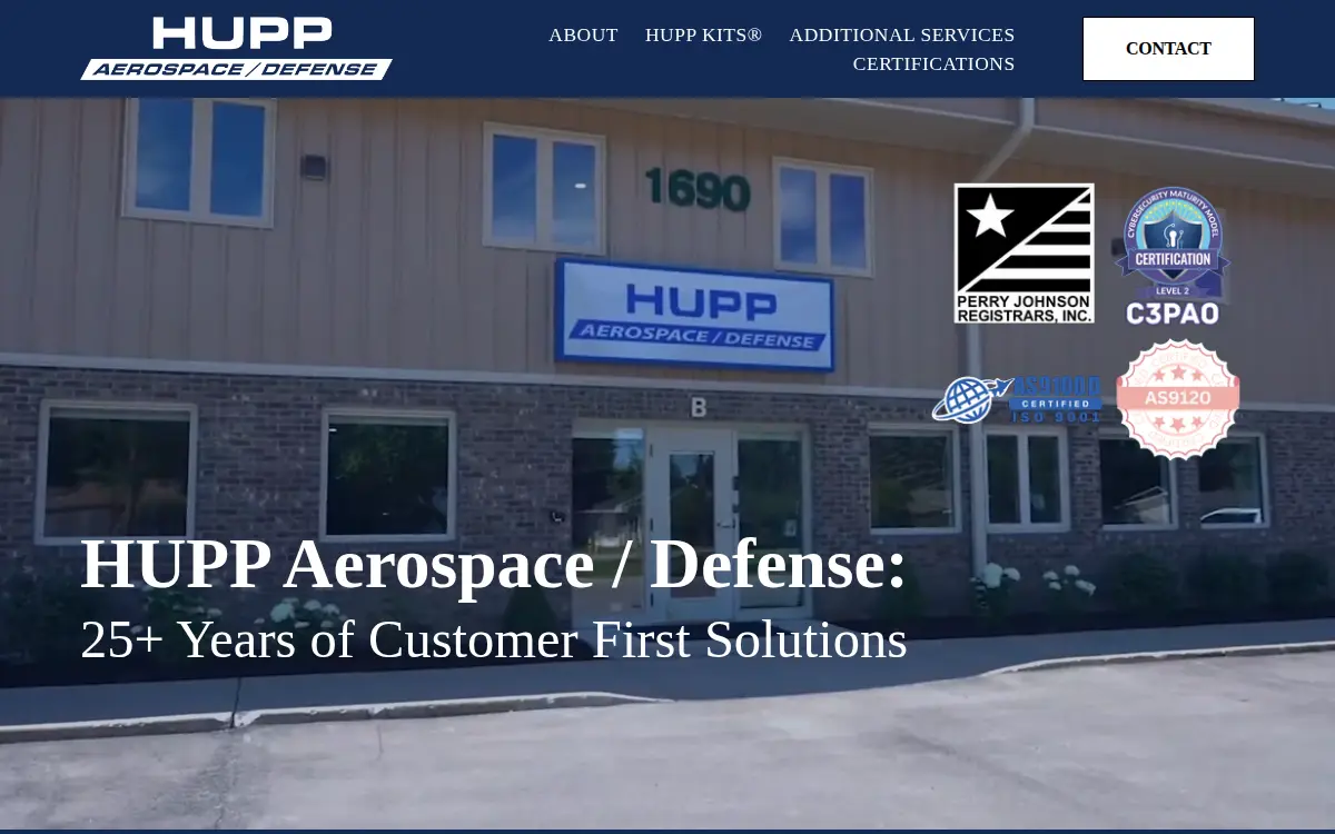 Homepage of Hupp & Associates INC