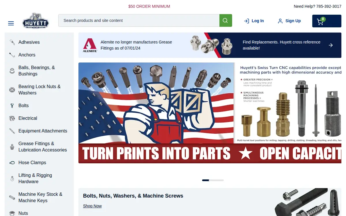Homepage of Flinthills Trading Company, LLC