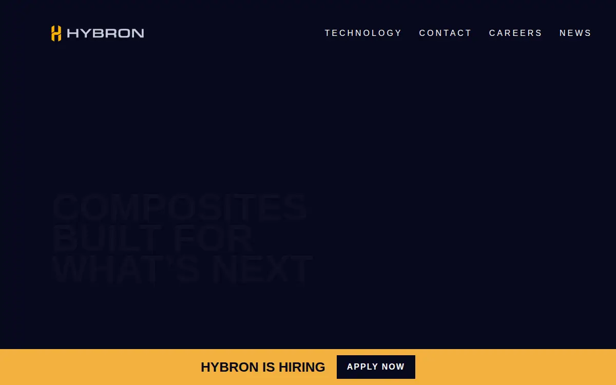 Homepage of Hybron, INC.