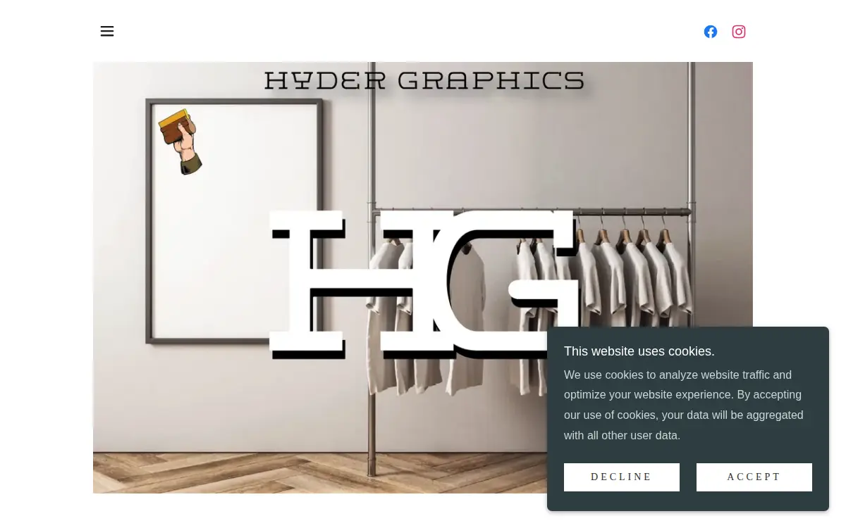 Homepage of Hyder Graphics CO