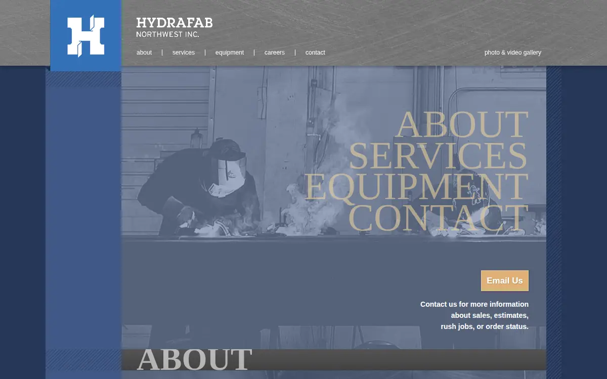 Homepage of Hydrafab Northwest, INC