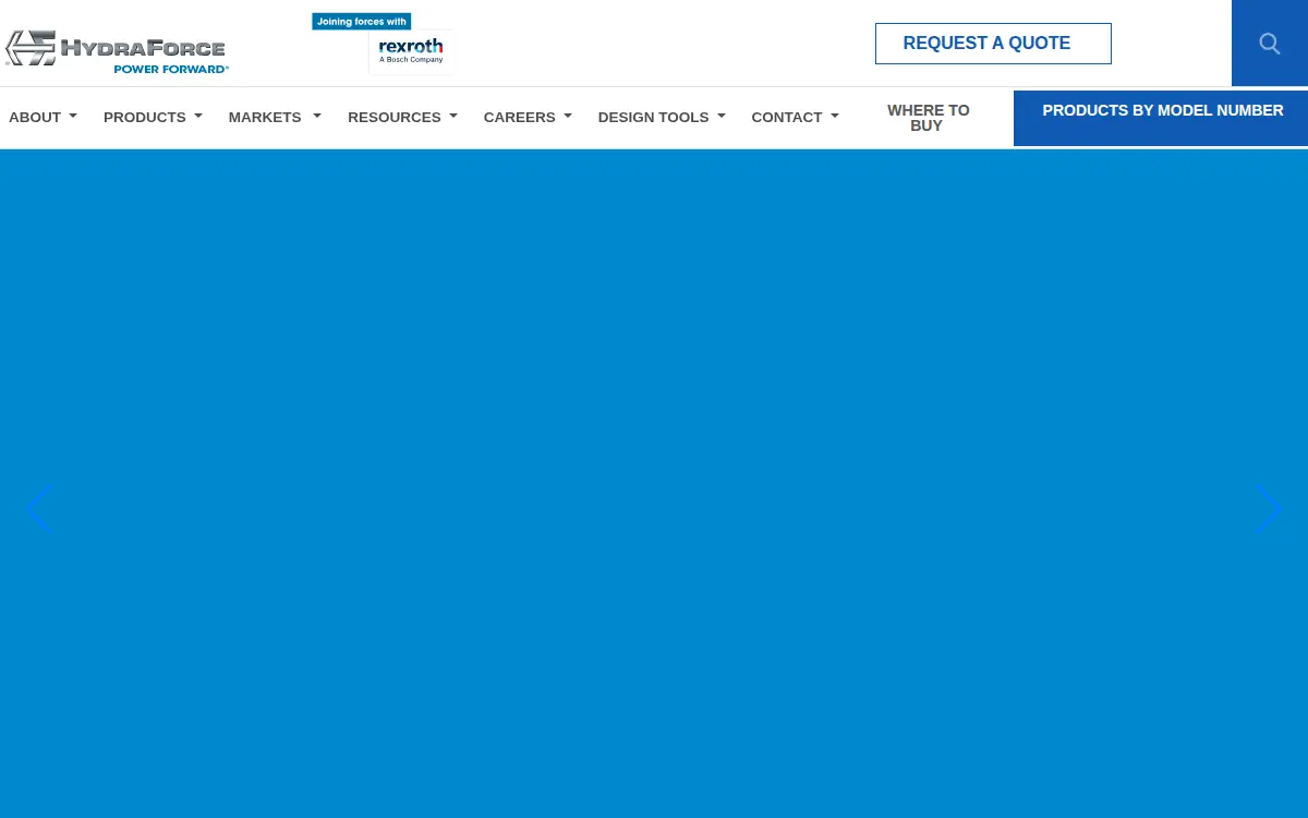 Homepage of Hydraforce INC