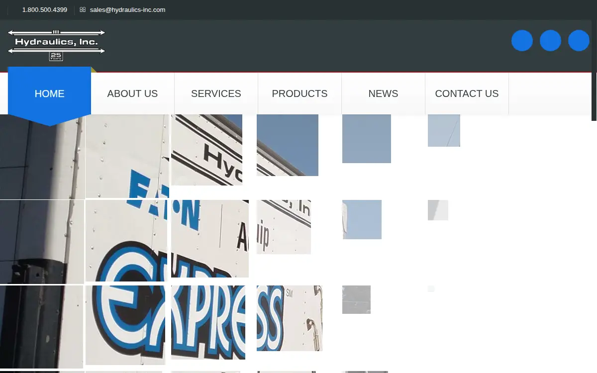 Homepage of Hydraulics, INC.