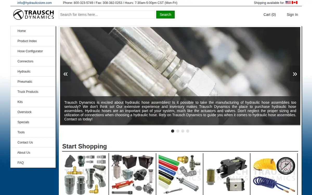 Homepage of Trausch Dynamics, INC.