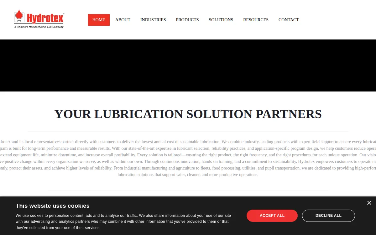 Homepage of Hydrotex Partners LTD