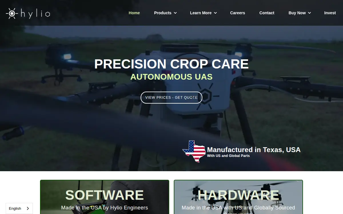 Homepage of Hylio INC