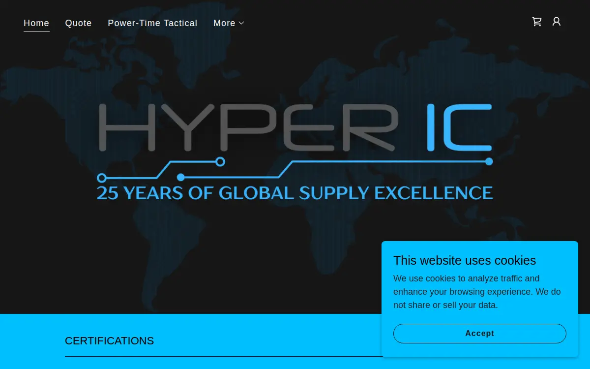 Homepage of Hyper Ic Florida, INC