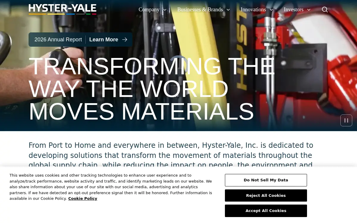 Homepage of Hyster-yale Group, INC.