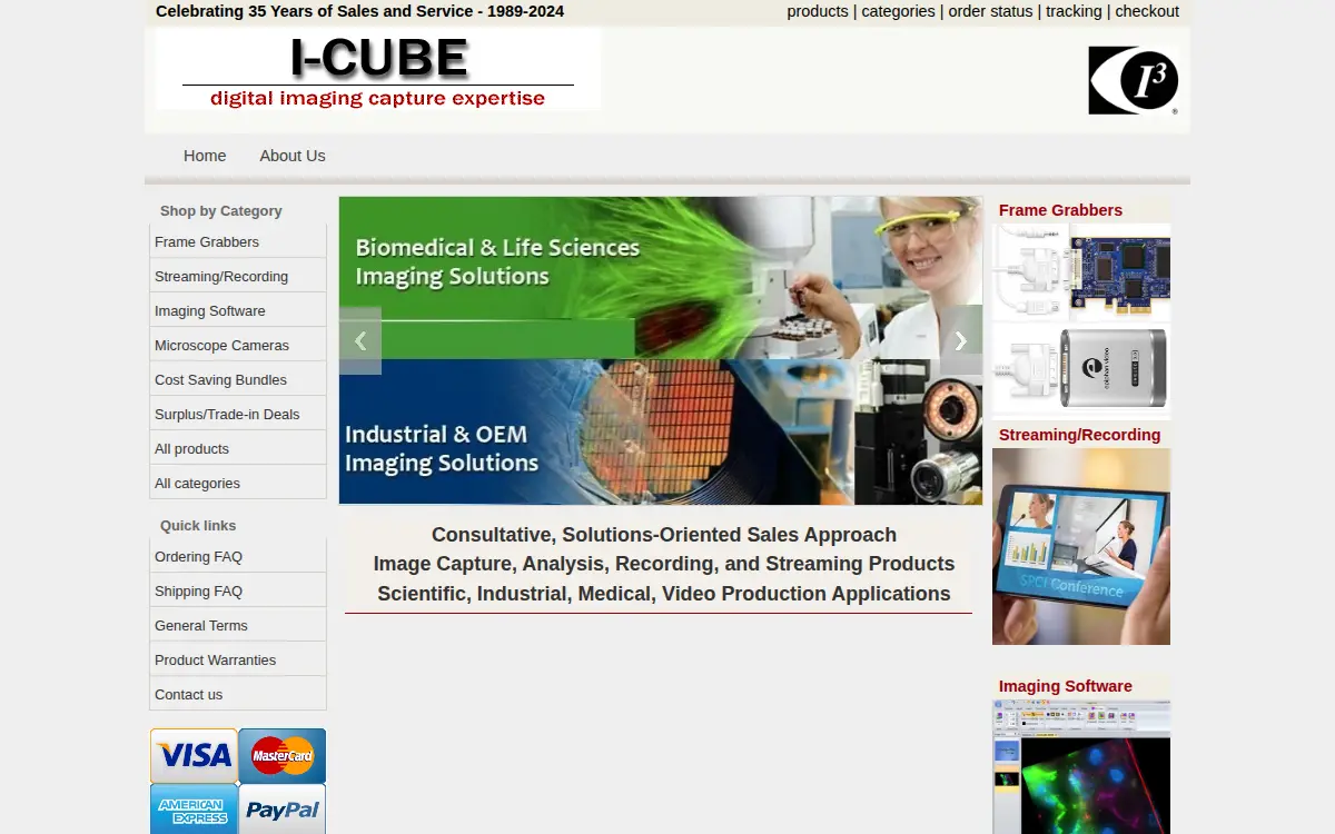Homepage of Integrated Imaging INC