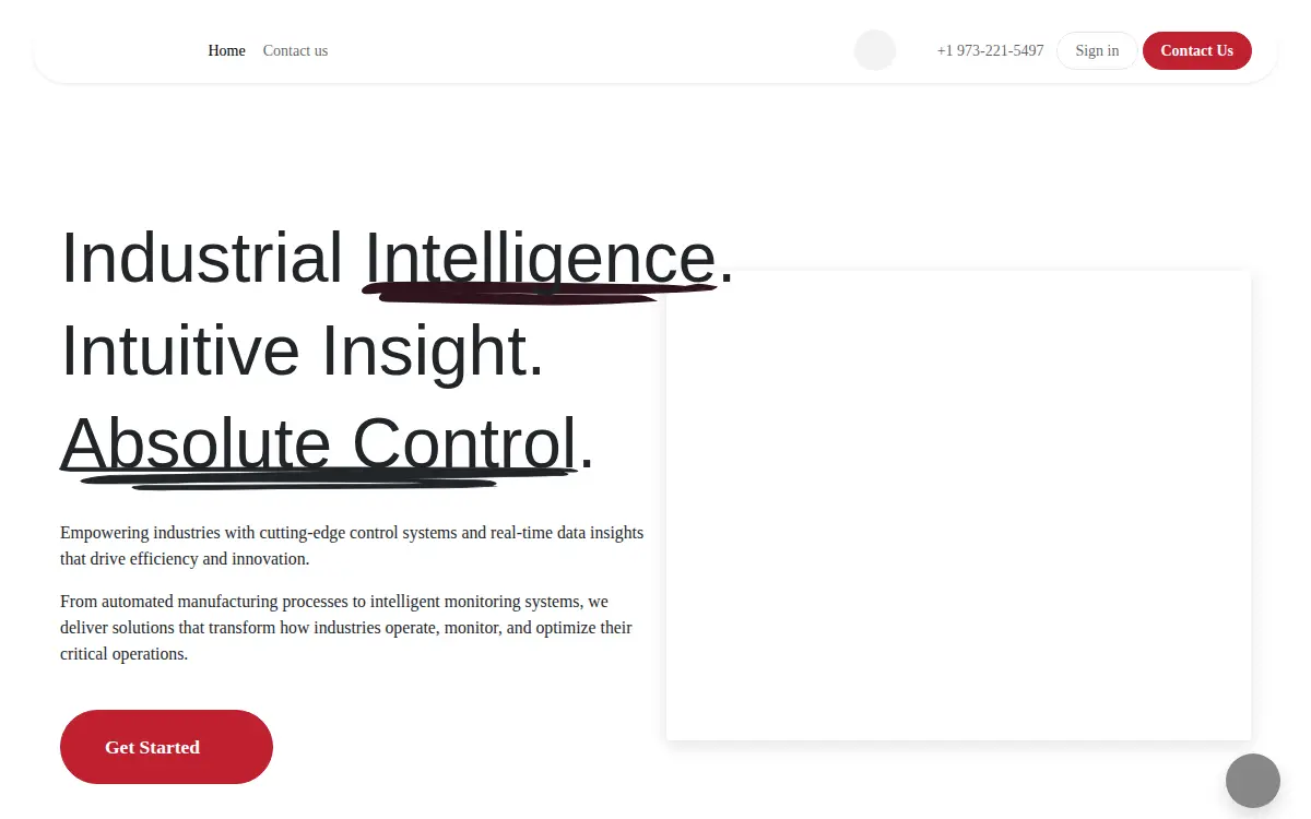Homepage of I5 Controls INC.