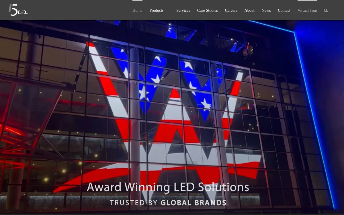 Homepage of I5led, LLC