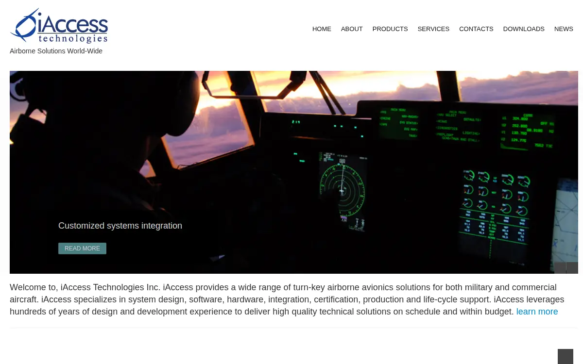 Homepage of Iaccess Technologies INC