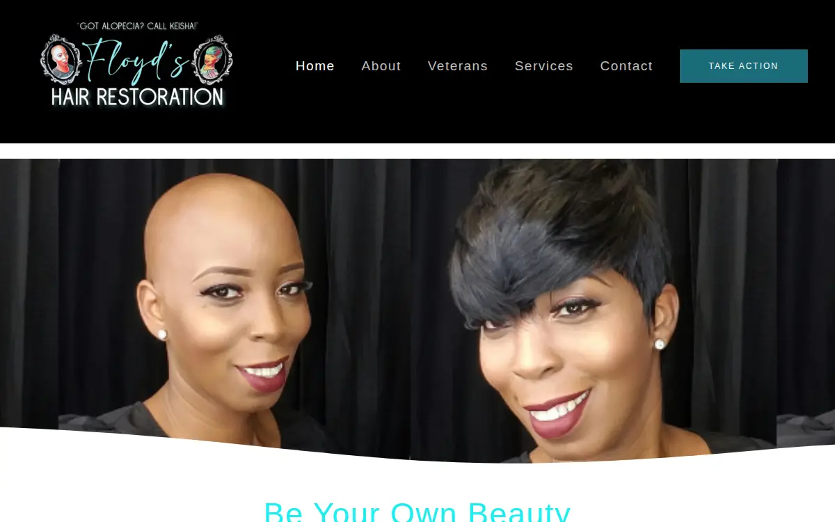 Homepage of Floyd's Hair Restoration LLC