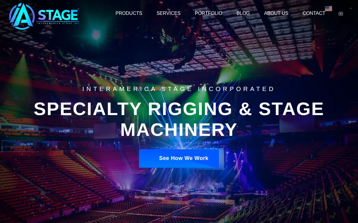 Homepage of Interamerica Stage, INC.