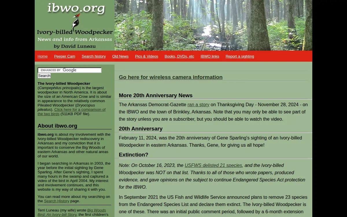 Homepage of Luneau Jr M David