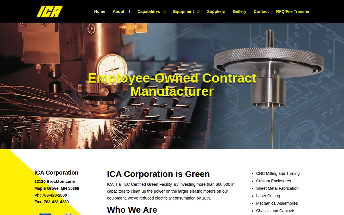 Homepage of International Computer Appliances CORP