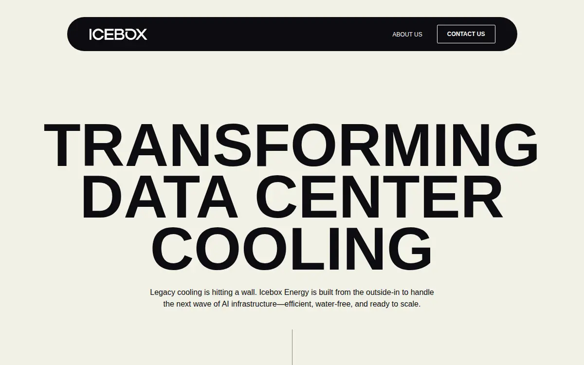 Homepage of Icebox Heat Pumps INC.