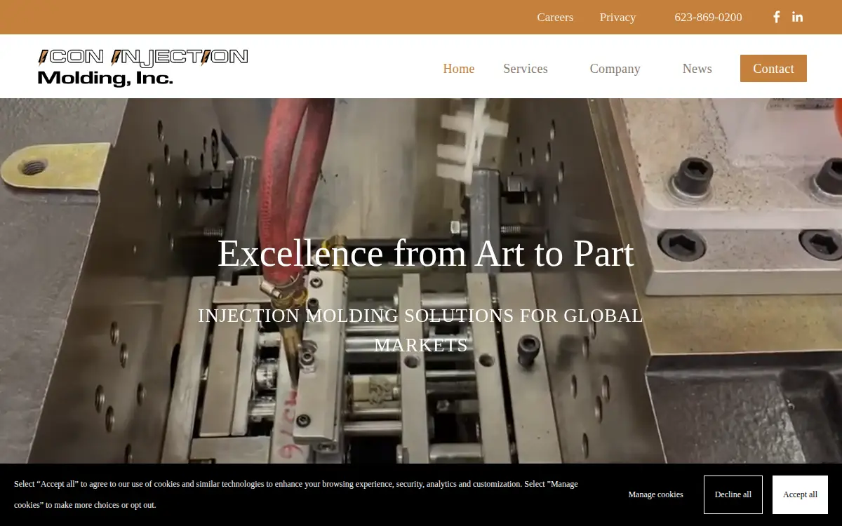 Homepage of Icon Injection Molding INC