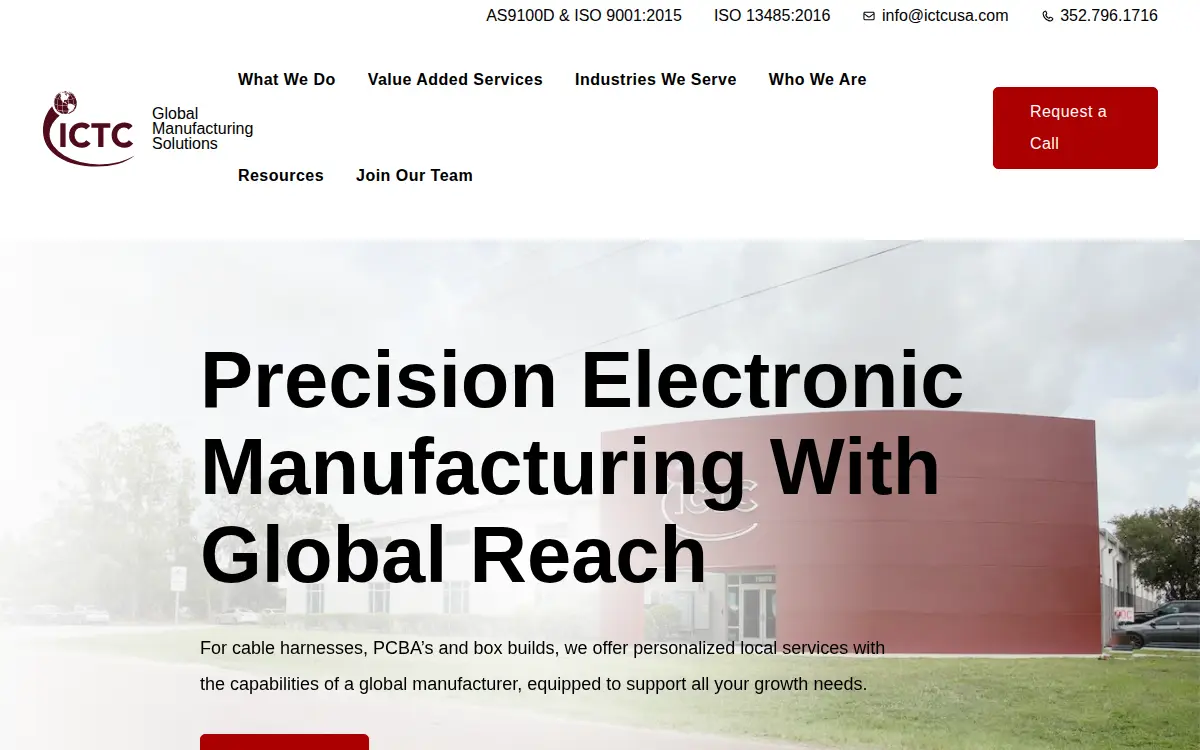 Homepage of Interconnect Cable Technologies Corporation