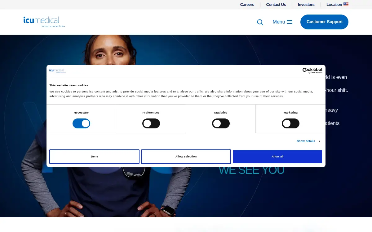 Homepage of Icu Medical INC