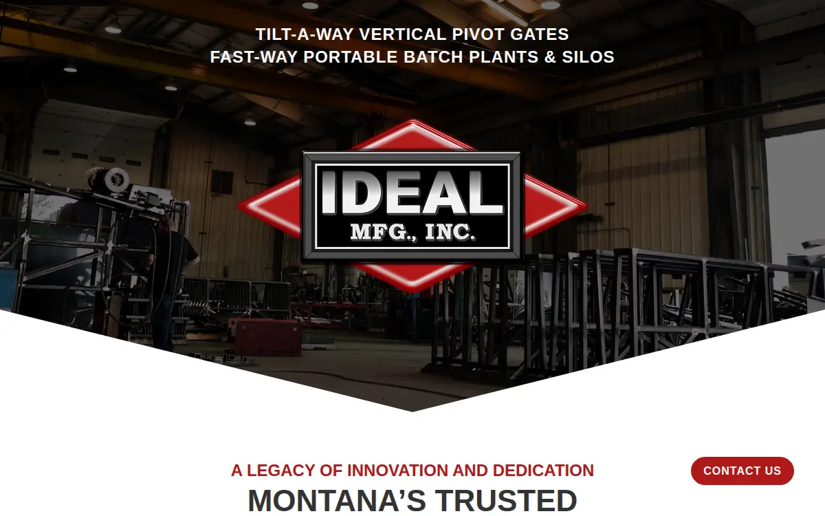 Homepage of Ideal Manufacturing INC