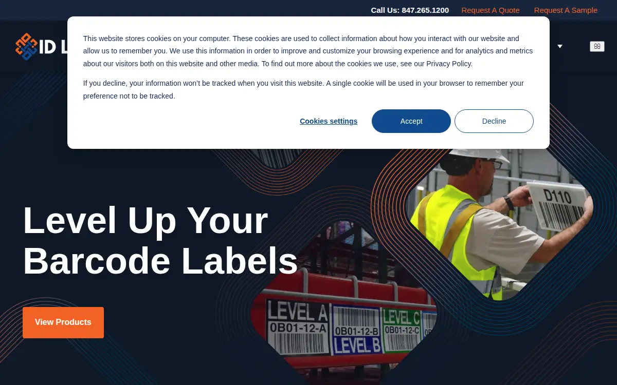 Homepage of Id Label INC
