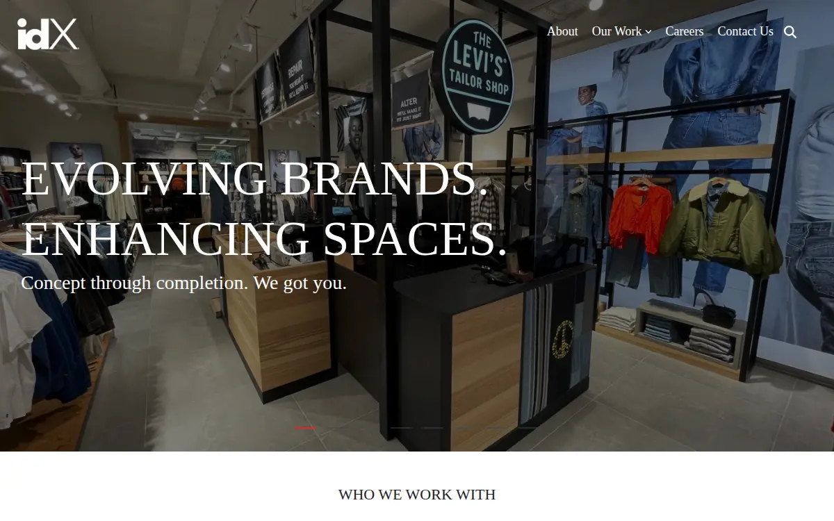 Homepage of Idx Corporation