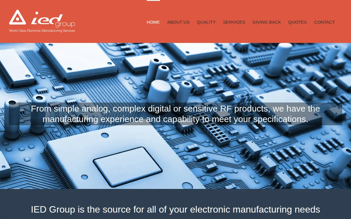 Homepage of International Electronic Design Group, INC.