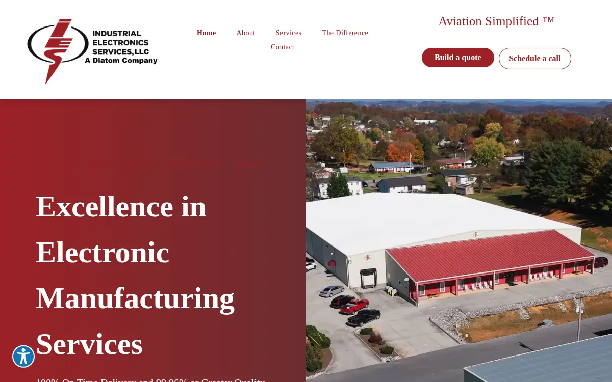 Homepage of Industrial Electronics Service, INC.