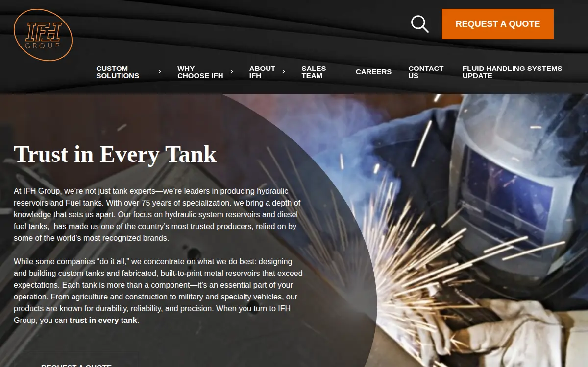 Homepage of The Ifh Group, INC.