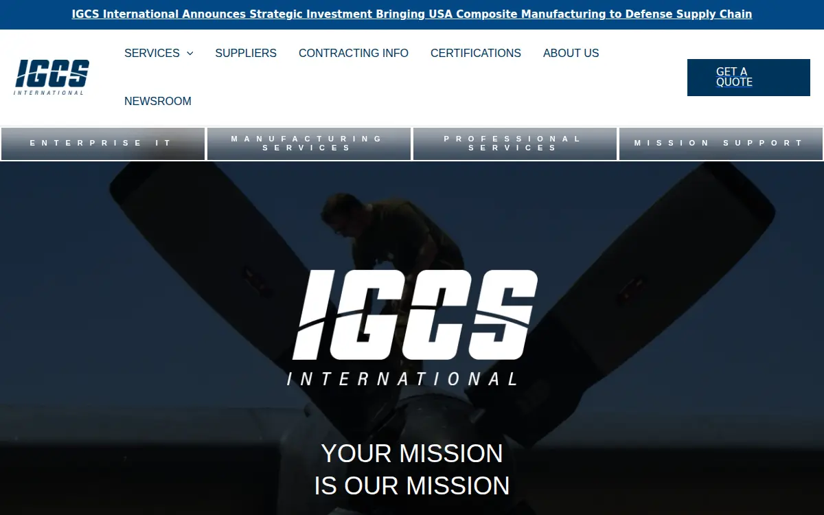 Homepage of Igcs, LLC